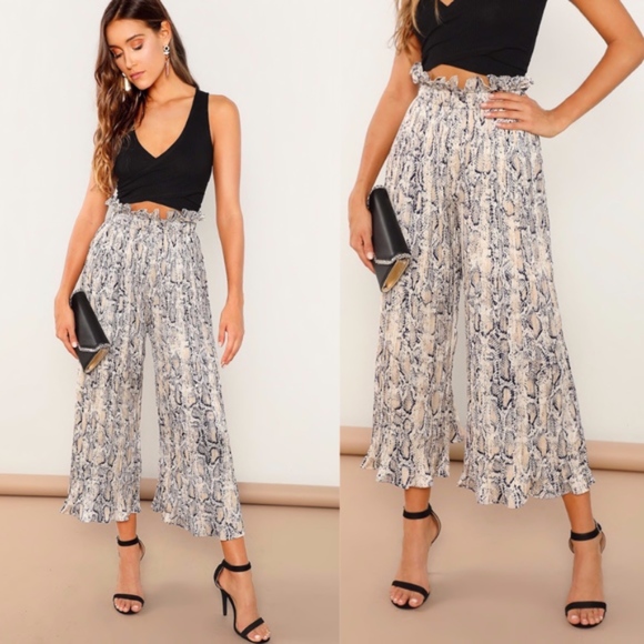 Pants - SANSA Snake Print Pants